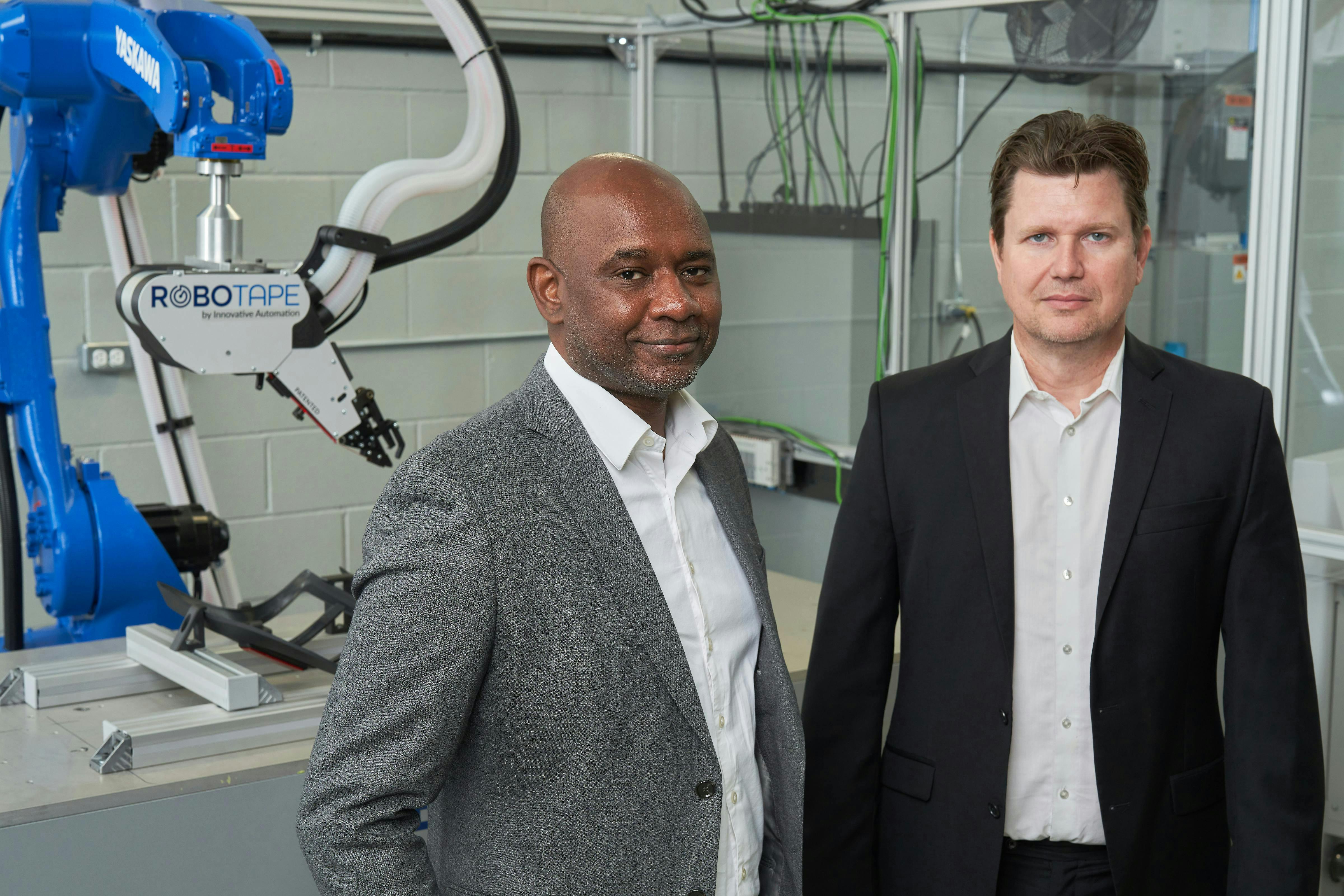 Figure 4: Regional Sales Manager Paul Pierre and Application Engineer Jim Fallowfield of Beckhoff Canada. Figure 4: Regional Sales Manager Paul Pierre and Application Engineer Jim Fallowfield of Beckhoff Canada.