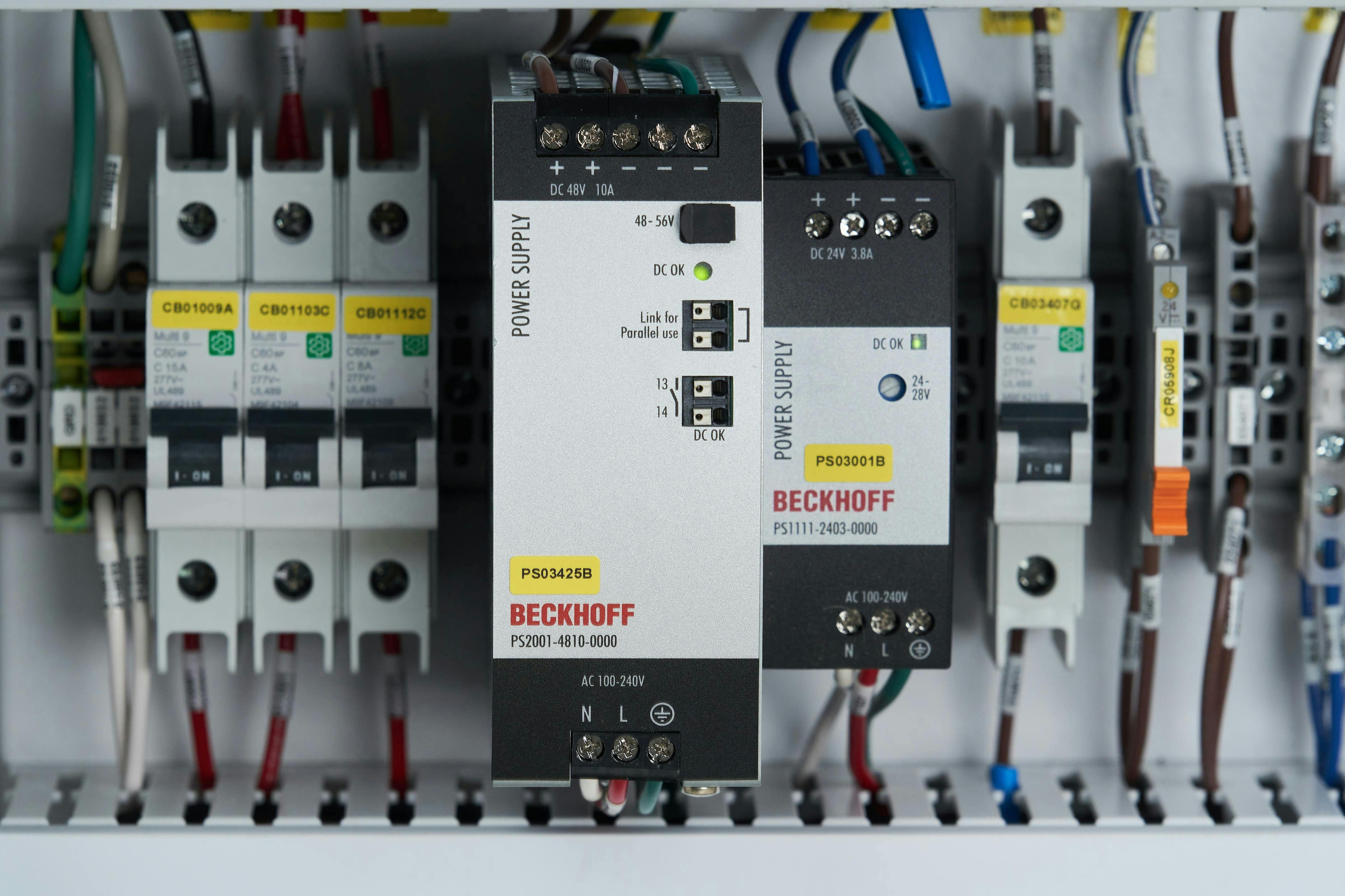 Figure 5: The power supply keeps the RoboTape automation system energized.