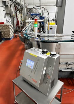 Figure 1: Leibinger JET2 NEO printer in use in production at Four Peaks in Arizona.