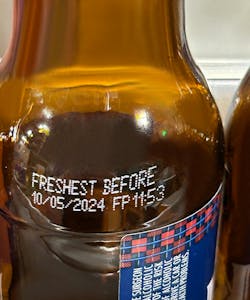 Figure 3: Leibinger printers are used for printing on glass bottles.