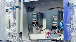 Close up inverter or variable speed drive for control speed