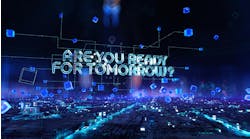 Are You Ready For Tomorrow - businessman working with virtual reality at office.