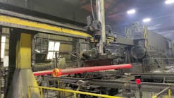 This G&uuml;del FP gantry is 20 feet long in an extremely harsh environment.