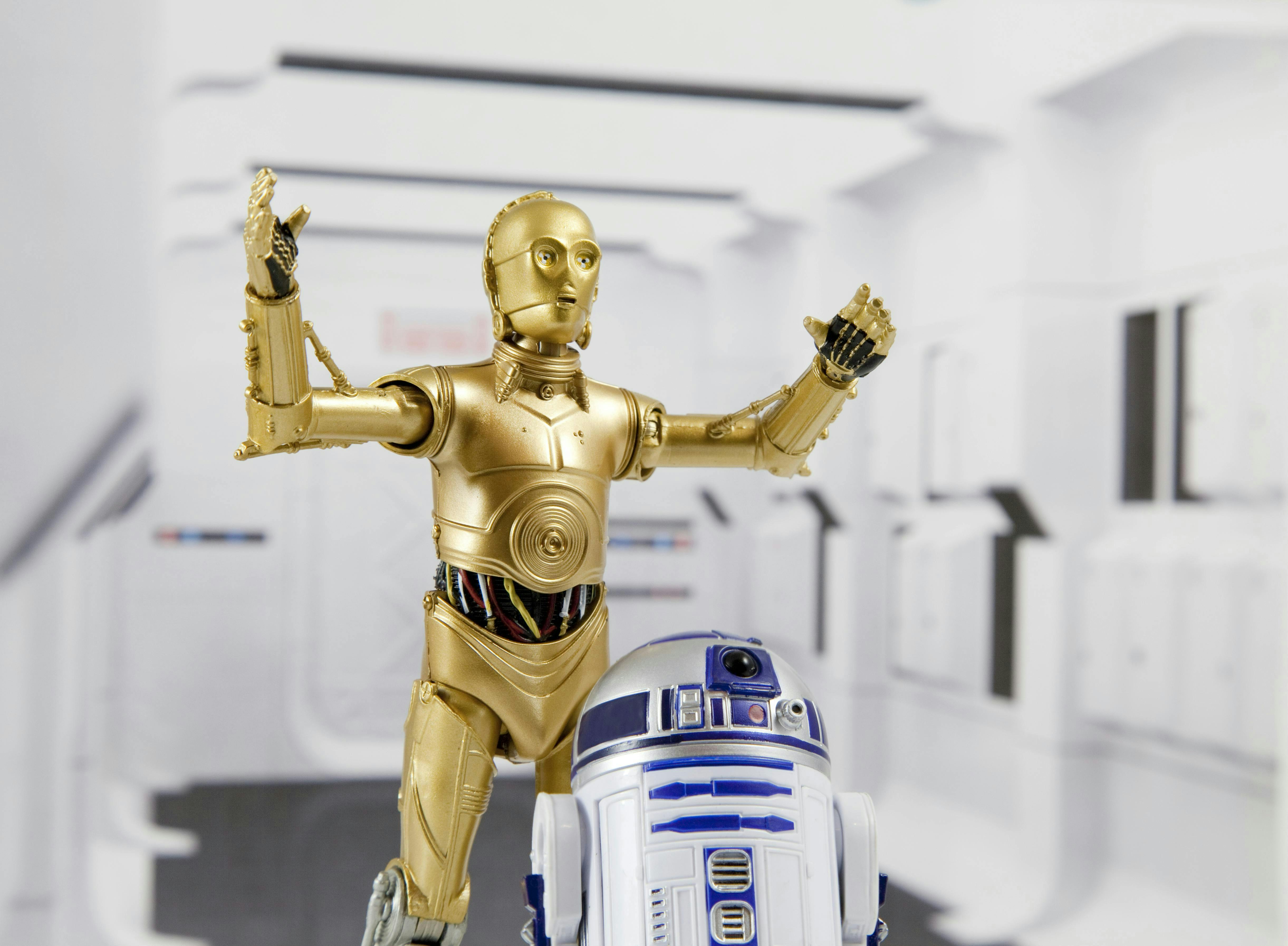 Figure 1: C-3PO and R2-D2 seem intelligent and capable because the robots are actually people dressed up in metal suits.