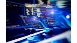 An abstract screen of a software developer's programming code